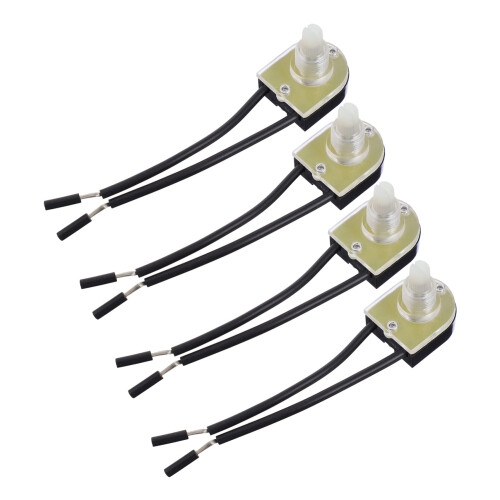 4pcs Light Dimmer Knob Set, Smooth Rotary Control, Easy Installation for Wall and Ceiling Lamps