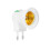 2 Pack E27 Lamp Socket Adapter with Built‑in Key Switch, Easy Plug‑in EU Light Holder for Home Use 2
