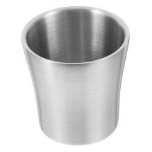 Stainless Steel Tumbler for Travel and Bathroom, Dual Purpose Mouth Rinse Cup and Toothbrush Holder, Ergonomic Grip