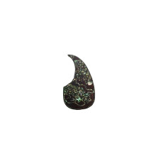 Wood Guitar Pickguard with Mother of Pearl Inlay, ScratchResistant Decorative Design for Acoustic and Electric Guitars