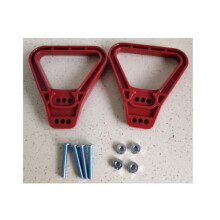 2Pcs SB175 SB350 Battery Plug Socket for Anderson with Red Handle, Genderless Quick Connection 350A Replacement Set