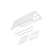 Toilet Paper Holder Wall Mounted Rust Resistant Iron Rack for Tidy Bathroom Organization and Storage