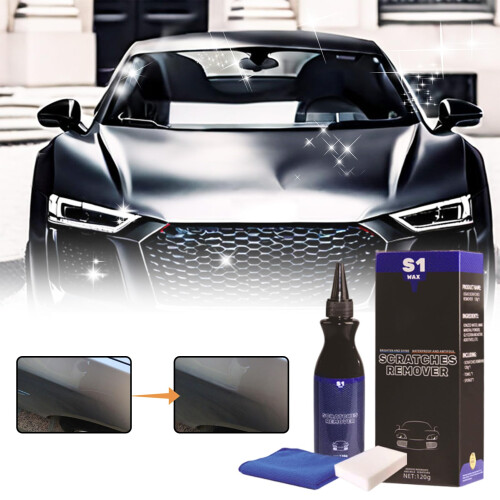 Car Scratch Remover Paint  Kit – Restore Gloss, Remove Fine Scratches, Includes Sponge and Towel 1
