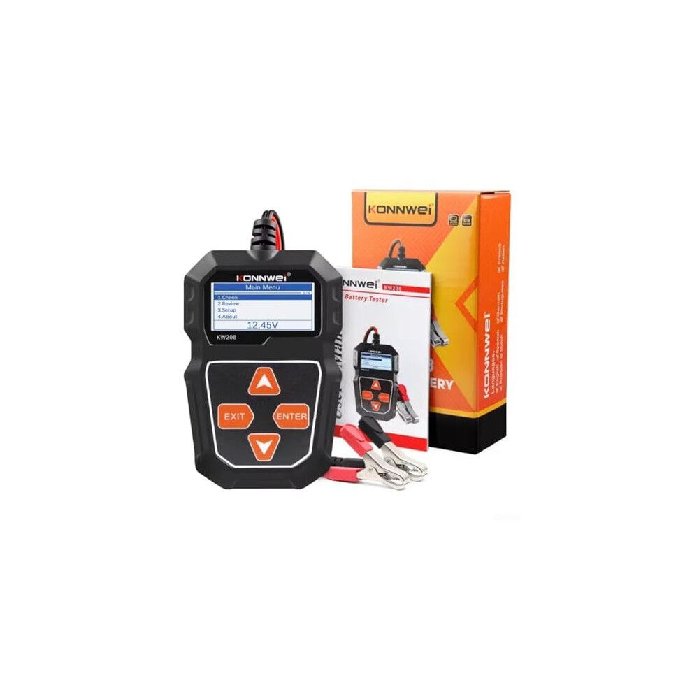 Kw208 Car Battery Analyzer 6V 12V Battery Tester With Fast Accurate Diagnostics And Wide Compatibility 9330225605331