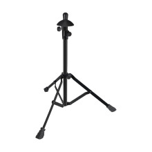 Adjustable Height Trombone Stand with Stable Triangular Base and Foldable Design for Stage and Studio