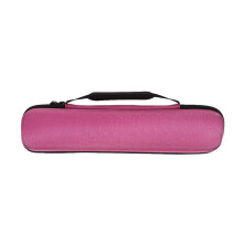 Shockproof Flute and Recorder Carrying Case Rose Red Water‑Resistant Zippers Compact Storage Design