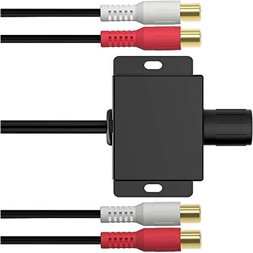 Universal RCA Car Amplifier Volume Control Knob, Adjustable Subwoofer Level Controller for Dash Mount Audio System 1