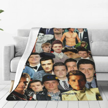Soft Flannel Fleece Throw Blanket 50x40 Black Warm Lightweight Cozy Blanket for Couch and Bed