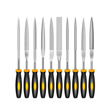 10pcs Needle File Set for 3D Printing Models, Precision Deburring Tools with Durable Steel Construction