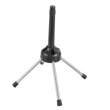 2pcs Foldable Flute and Clarinet Stand with Protective Felt Base, Stable Metal 4Leg Holder for Musicians