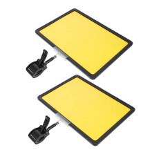 2pcs Sign Holder Clip Rotating A4 Label Display with 360 Adjustable Design for Supermarket Shelves