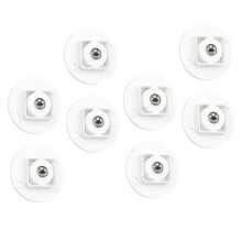 8Pcs Adhesive Caster Wheels Heavy Duty Self Stick for Storage Boxes and Furniture Smooth Silent Rolling