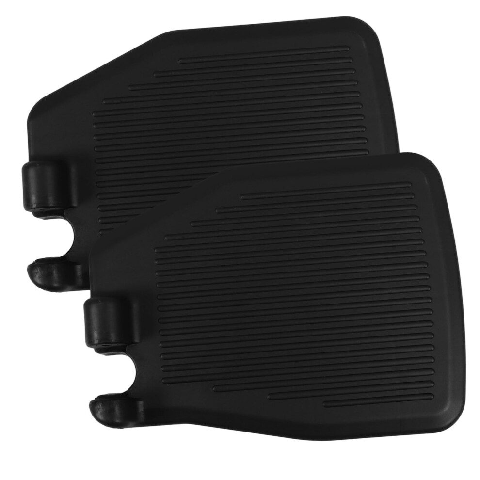 Universal Wheelchair Footrest Replacement Ergonomic Pad Heavy Duty Support for Seniors and Athletes Black