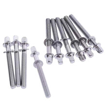 5mm x 50mm Drum Tension Rods Set, Durable Metal Drum Replacement Parts for Universal Fit, 10 Pieces