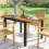 Outsunny Outsunny Patio Dining Table Expandable 80-120 cm 8