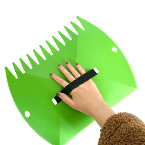 2 Pack Lightweight Polypropylene Garden Leaf Rake Set for Efficient Yard Cleanup and Lawn Care 1