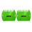 2 Pack Lightweight Polypropylene Garden Leaf Rake Set for Efficient Yard Cleanup and Lawn Care 3