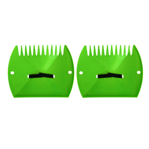 2 Pack Lightweight Polypropylene Garden Leaf Rake Set for Efficient Yard Cleanup and Lawn Care 2