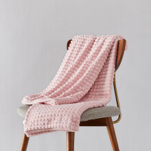 Pink Fleece Throw Blanket 60x80 Soft Cozy Flannel Blanket for Couch Bed and Home Decor