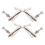 4pcs Silver Metal Cello Fine Tuners String Adjusters Set for Precise Microtuning and Easy Installation 1