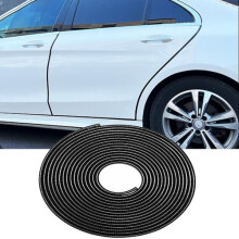 Car Door Edge Guard 16.4Ft Black, ImpactResistant Rubber Edge Trim U Shape Protector Strip for Car SUV Truck