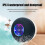 Waterproof Bluetooth 5.0 Shower Speaker with Suction Cup White  White without stickers 2
