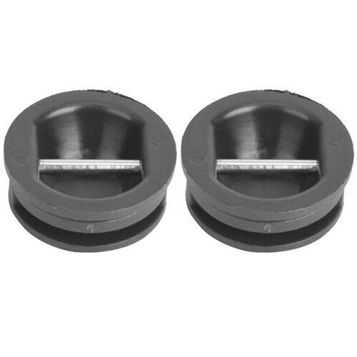Surf Leash Plug Cup 3 cm dia x 1.7 cm h, Black 1