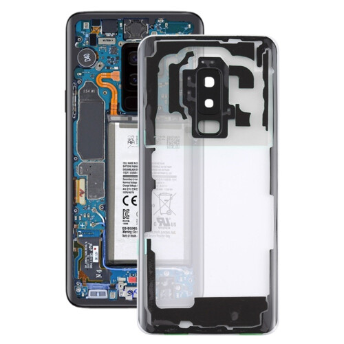 Cache arrière de batterie transparent pour Samsung pour Galaxy S9+