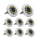 Solar Powered Pathway Ground Light Energy Saving Warm White Outdoor Garden Step Light Easy Install 8PCS 1