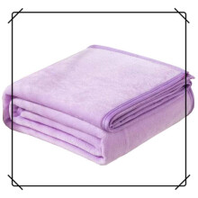 Soft Fleece Throw Blanket 47x79 Inch Lilac Color Lightweight Velvet Blanket for Couch and Bed
