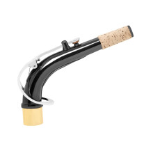 Black Nickel Plated Alto Saxophone Neck Replacement Adjustable Brass Neck for Enhanced Sound Quality