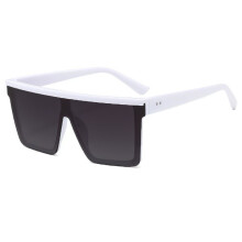 (white frame black and gray film) Sunglasses Oversized Styles Bold Modern Frames Multiple Colors
