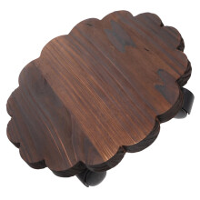 Wooden Plant Caddy with Wheels for Heavy Pots, Durable Rolling Stand for Indoor and Outdoor Use
