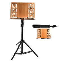 Heavy Duty Wooden Music Stand 28'63' Adjustable Height with Stable Desk for Concert or Rehearsal