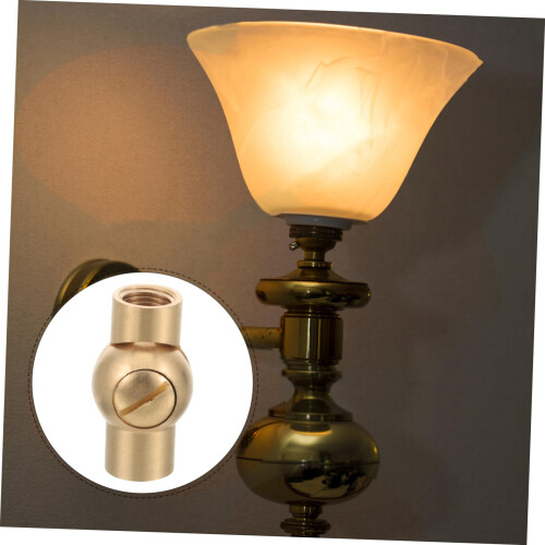 Light Socket Extender for Sloped Ceiling, 180 Swivel Pendant Light Adapter, Durable Copper M10 Connector 1
