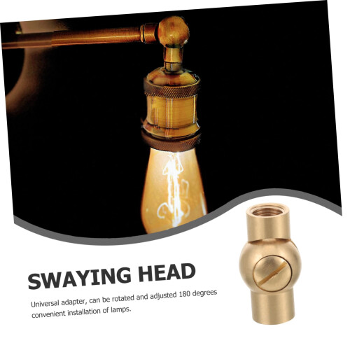 Light Socket Extender for Sloped Ceiling, 180 Swivel Pendant Light Adapter, Durable Copper M10 Connector 2