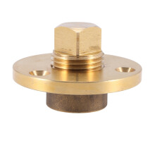 Plugue de Drenagem de Latão Bronze Garboard Marine Boat Yacht Screw Plugue de Drenagem 1 Polegada Furo de Montagem Pesca