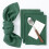 Decorative Square Cotton Napkins Table Mat With-green overlay 3