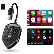 CarPlay Pro 2 in 1 Wireless CarPlay and Android Auto Adapter with 5G Low Latency for Factory Wired Cars
