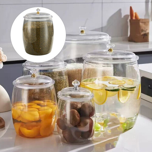 Airtights Clear Plastic Canisters For Organizing Countertop-4 1