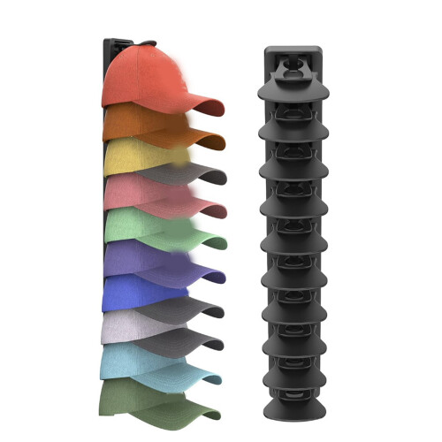 Multipurpose Baseball Hat Storage Solution with Adhesive-1 2