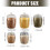 Airtights Clear Plastic Canisters For Organizing Countertop-4 4