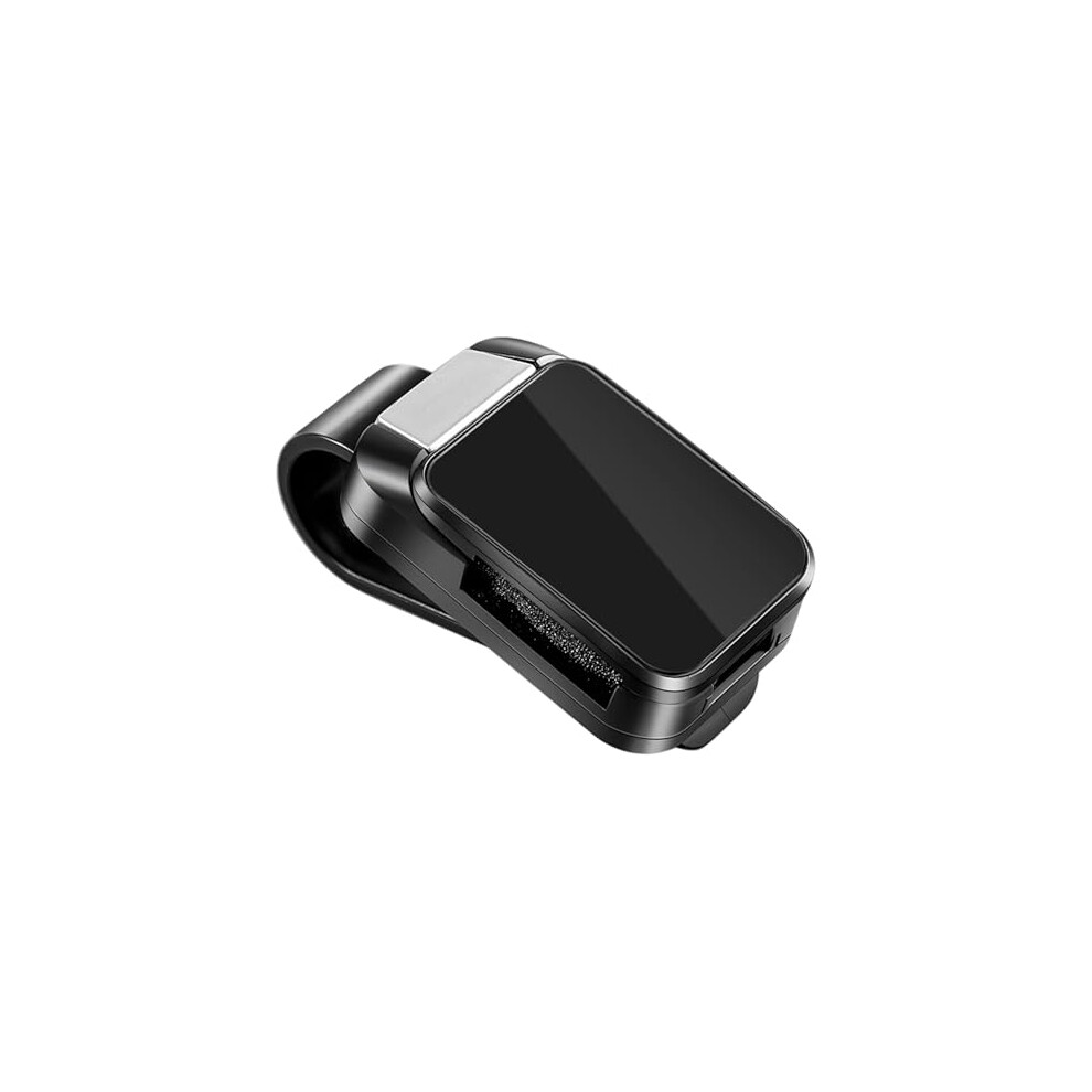 Car Visor Sunglasses Holder Clip, Compact Alloy Organizer With Secure Grip And Quick Tool Installation, Black 9330225610663