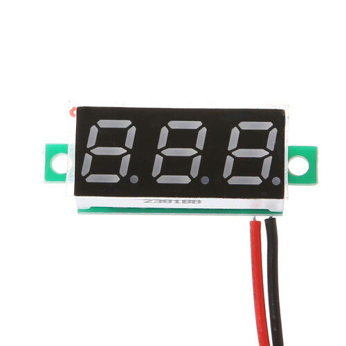 2.5V30V Digital Voltmeter DC Voltage Meter with 0.28 Inch Compact LED Display and Reverse Polarity Protection 1
