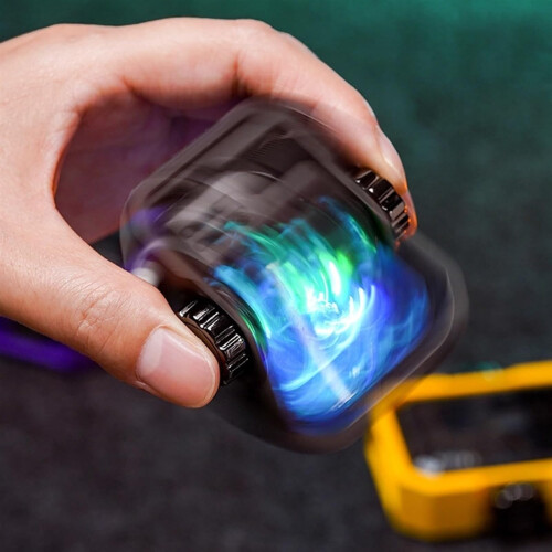 Windproof Torch Lighter with Adjustable Flame, Transparent Refillable Butane Design for Camping BBQ Outdoor Use 2