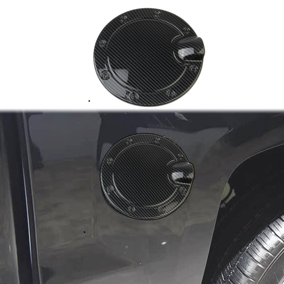 Carbon Fiber Fuel Tank Door Cover Trim For 20142018 Chevrolet Silverado And Gmc Sierra, Scratchresistant Grain 9073542268437