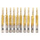 10pcs M3-2.5 Hex Shank Tap Drill Bit, HSS Titanium 3