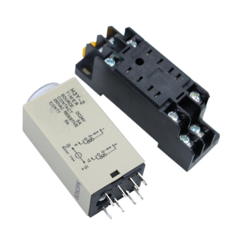 H3Y2 8 Pin Time Delay Relay 110V Adjustable Delay Timer for Motor Control Compact Industrial Module 1