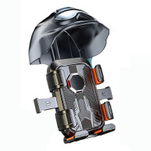 Waterproof Motorcycle Phone Mount for Honda CL300 2023 2024, Anti‑Shake 360 Rotatable Holder with Sunshade, Black