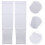 4Pairs Skin-Friendly White Arm Sleeves Elastic Sun Blocking Covers 3